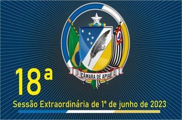 18ª SESSÃO EXTRAORDINÁRIA DE 1º DE JUNHO DE 2023